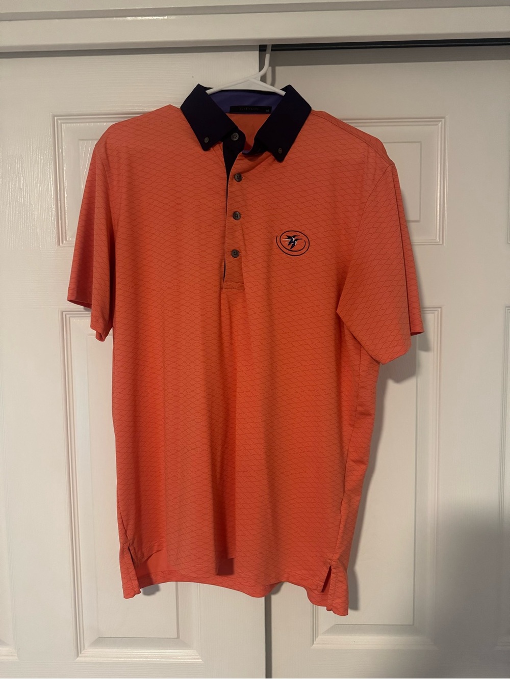 Greyson Polo Shirt with Contrast Navy Collar
